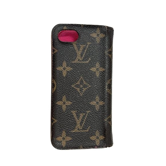 Auth LOUIS VUITTON iPhone 8 Folio M61906 Rose Monogram - BC4176 Accessory Case - Picture 2 of 5